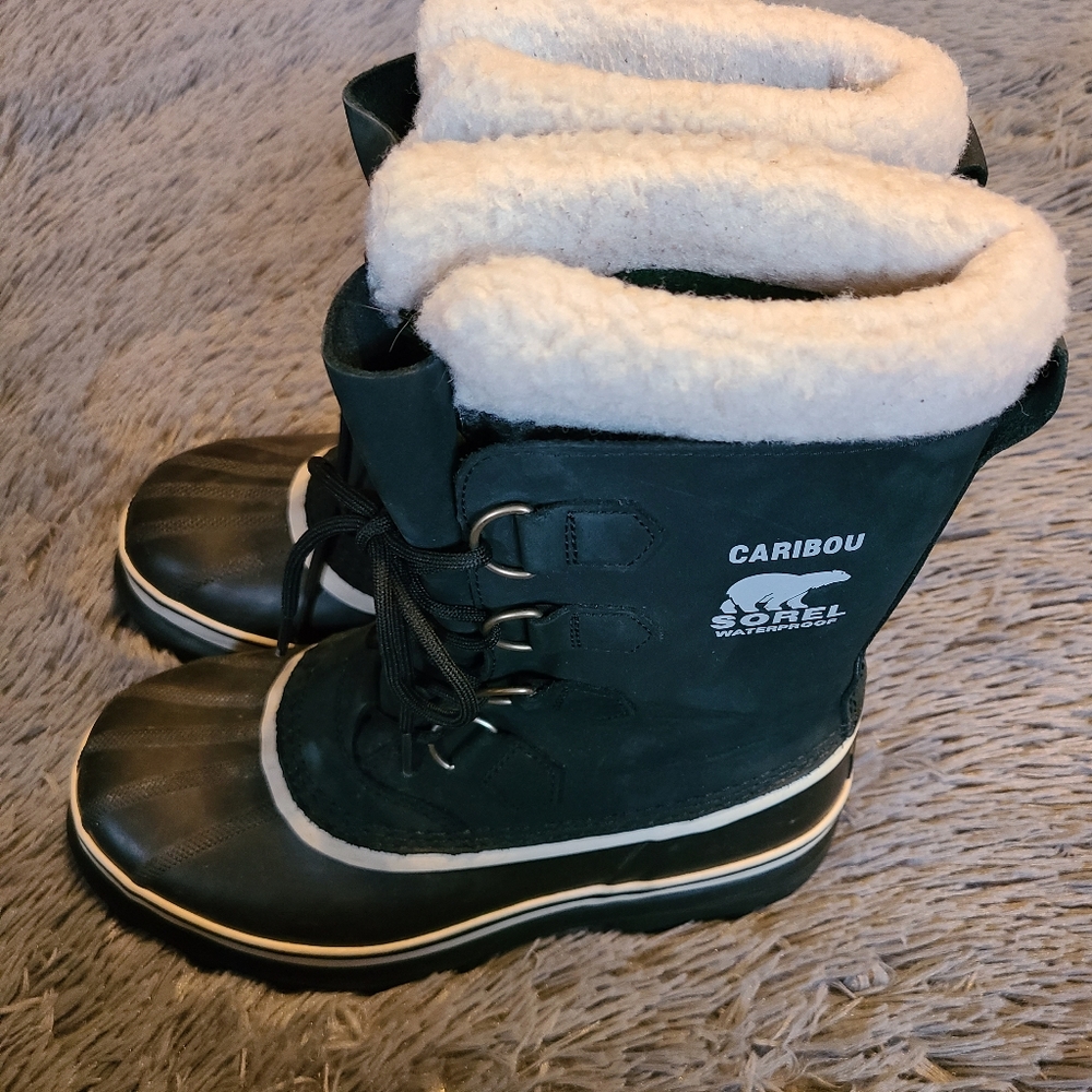 Sorel Caribou Women's Winter Boot Black Size 8